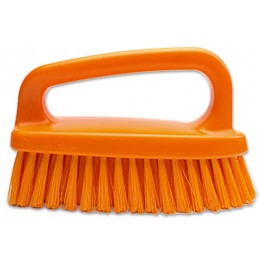 Щітка-скраб у формі праски FBK 54434 185х60 мм помаранчева