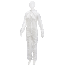 Комбінезон на блискавці, білий, 05164-W-XXL