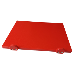 Дошка поліетиленова обробна Euroceppi з обмежувачами 500х400х20 мм червона