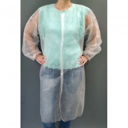 Одноразовий халат на кнопках, поліпропілен 21060, Україна